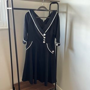 Voodoo Vixen Black Swing Dress